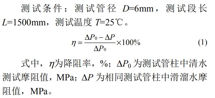 壓裂液減阻劑減阻性能測試方法